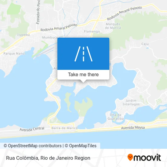Rua Colômbia map