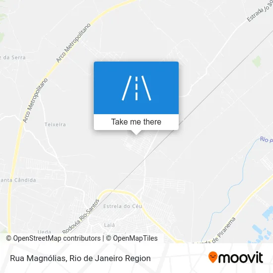 Rua Magnólias map