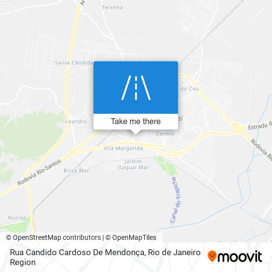 Mapa Rua Candido Cardoso De Mendonça