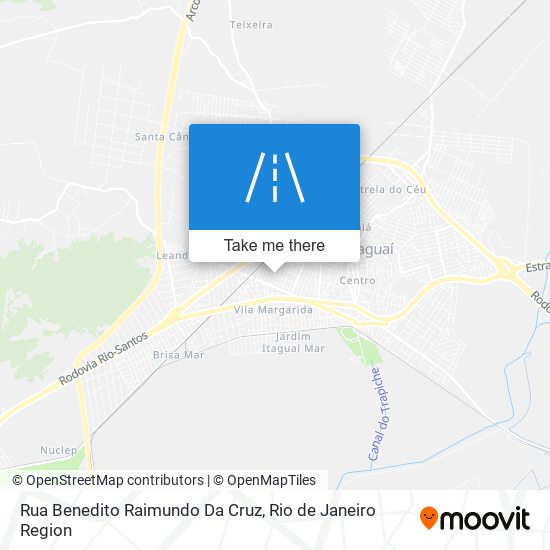 Mapa Rua Benedito Raimundo Da Cruz