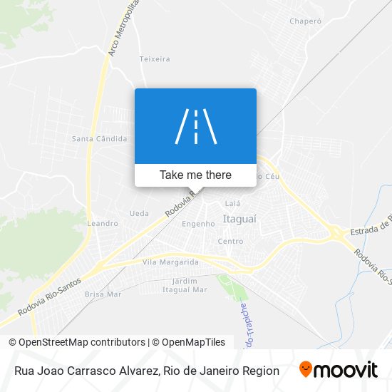 Mapa Rua Joao Carrasco Alvarez