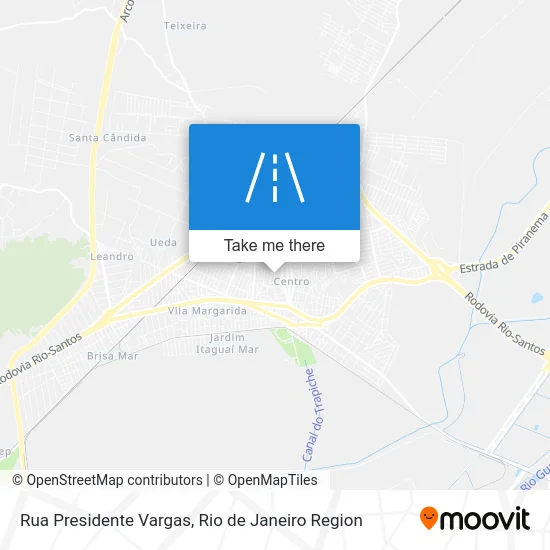 Rua Presidente Vargas map