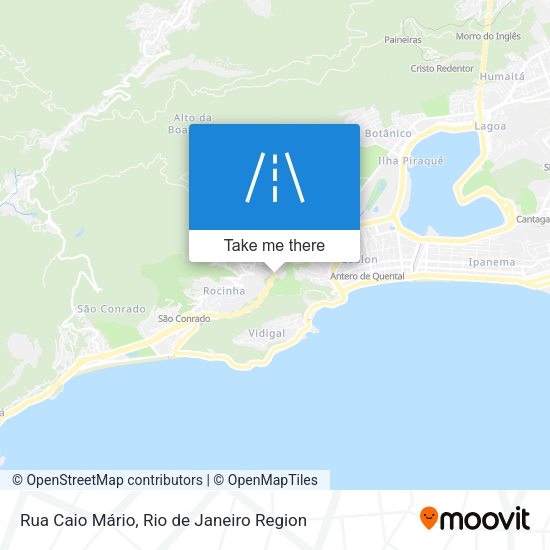 Rua Caio Mário map