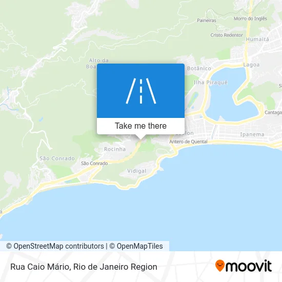Rua Caio Mário map