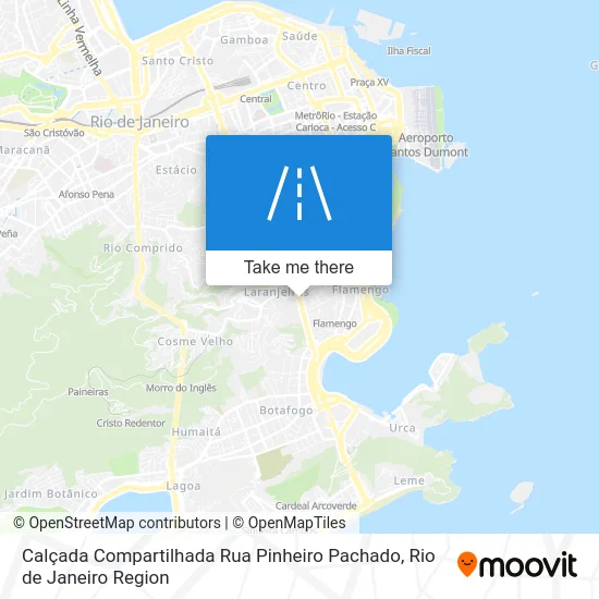 Calçada Compartilhada Rua Pinheiro Pachado map