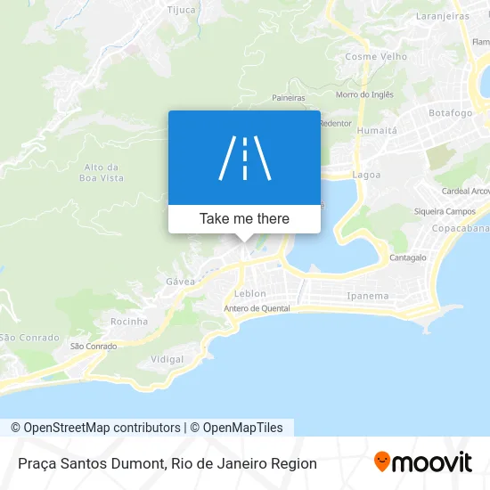 Praça Santos Dumont map