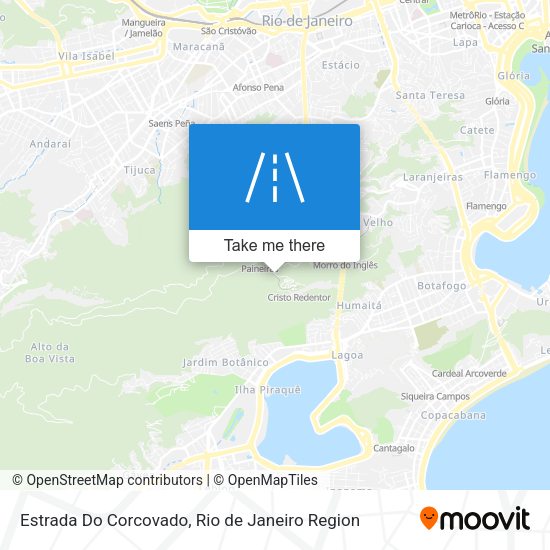 Estrada Do Corcovado map