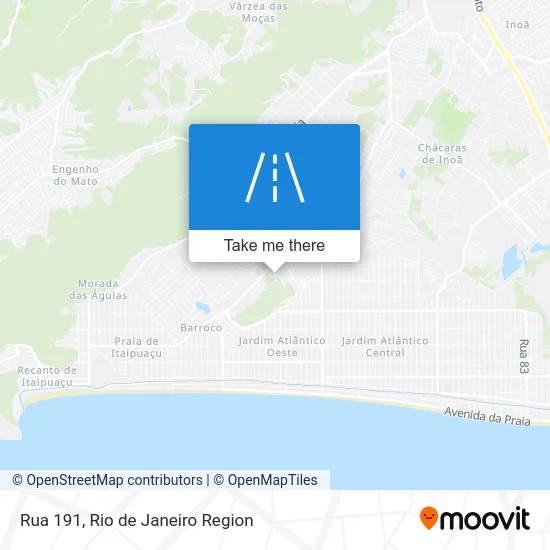 Rua 191 map