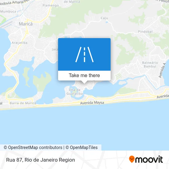 Rua 87 map