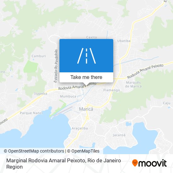 Marginal Rodovia Amaral Peixoto map