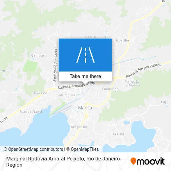 Marginal Rodovia Amaral Peixoto map
