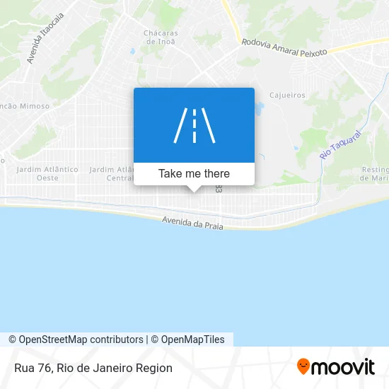 Rua 76 map