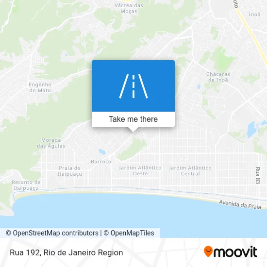 Rua 192 map