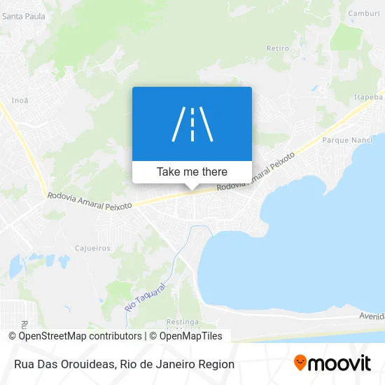 Rua Das Orouideas map