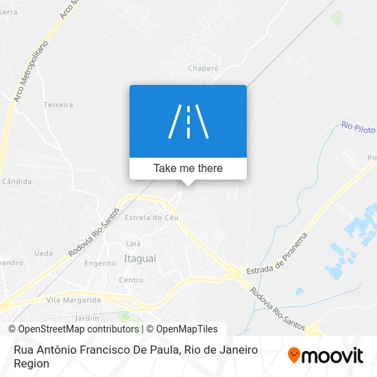 Rua Antônio Francisco De Paula map