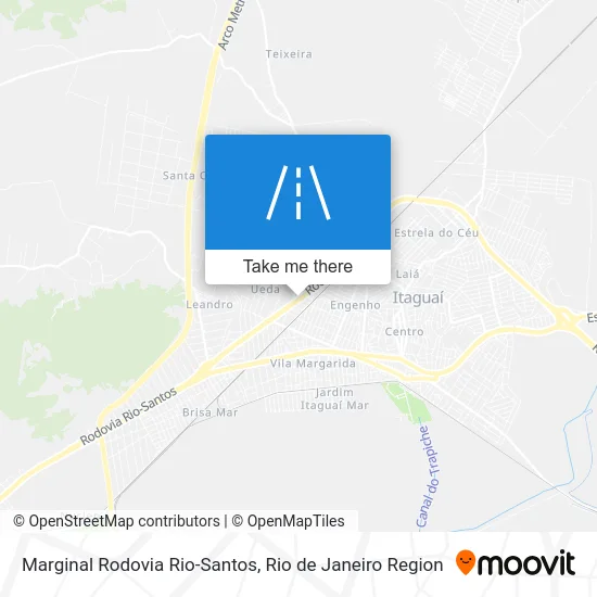 Marginal Rodovia Rio-Santos map