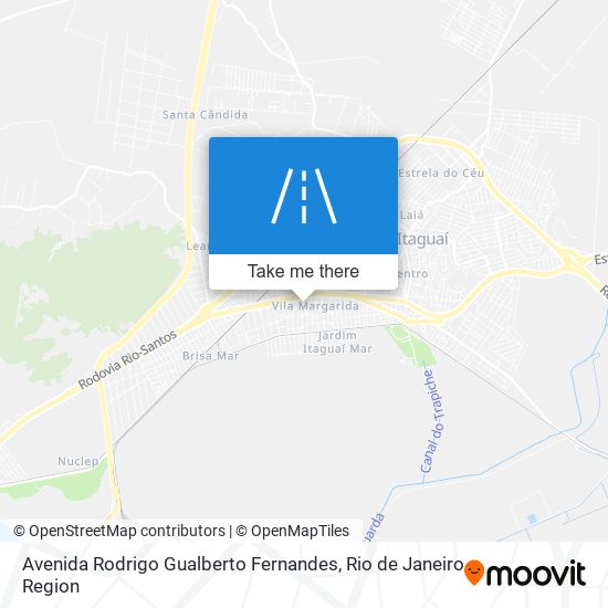 Mapa Avenida Rodrigo Gualberto Fernandes