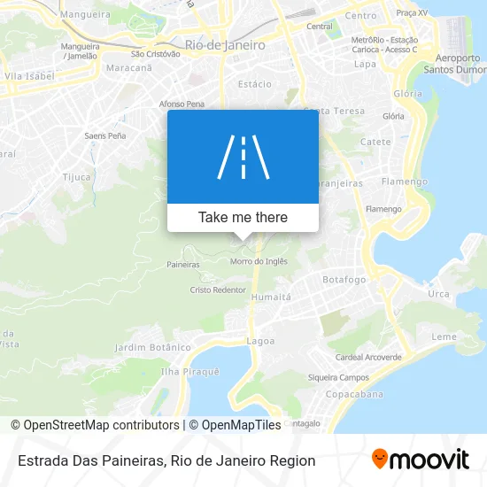 Estrada Das Paineiras map