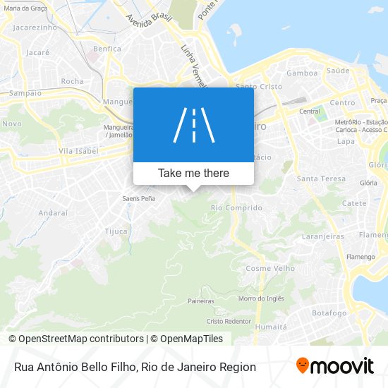 Mapa Rua Antônio Bello Filho