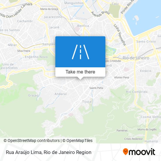 Mapa Rua Araújo Lima