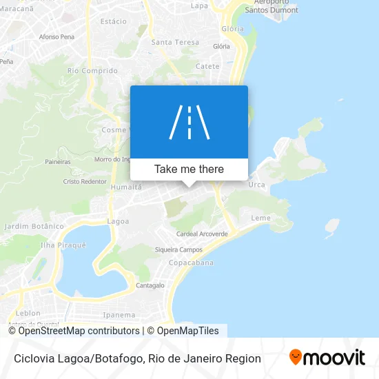 Ciclovia Lagoa/Botafogo map