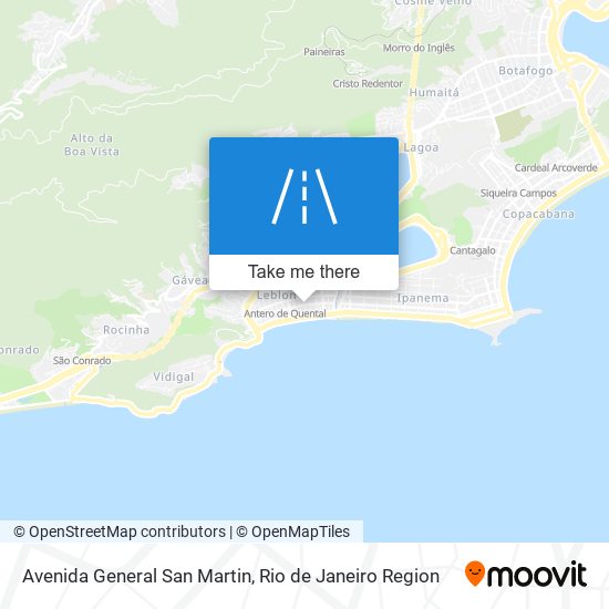 Mapa Avenida General San Martin