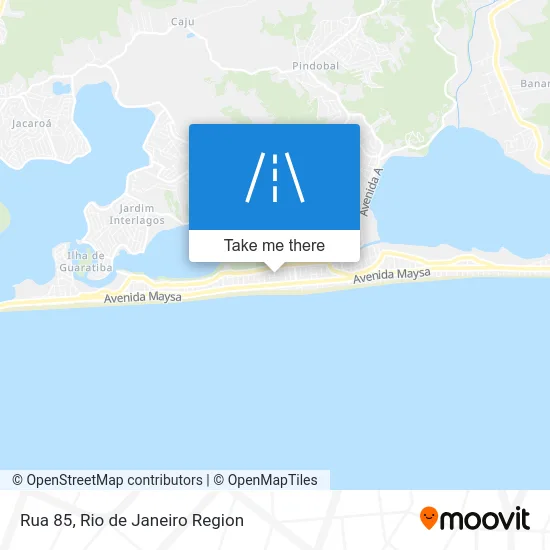 Rua 85 map