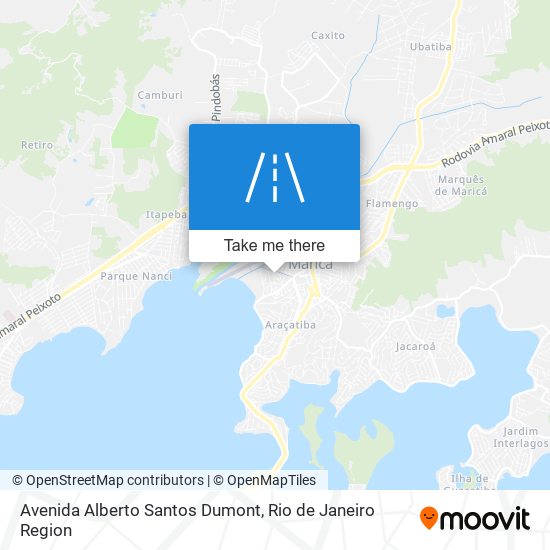 Mapa Avenida Alberto Santos Dumont