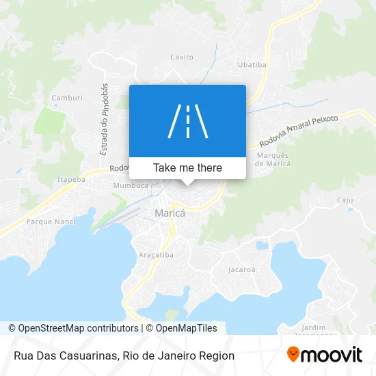 Rua Das Casuarinas map