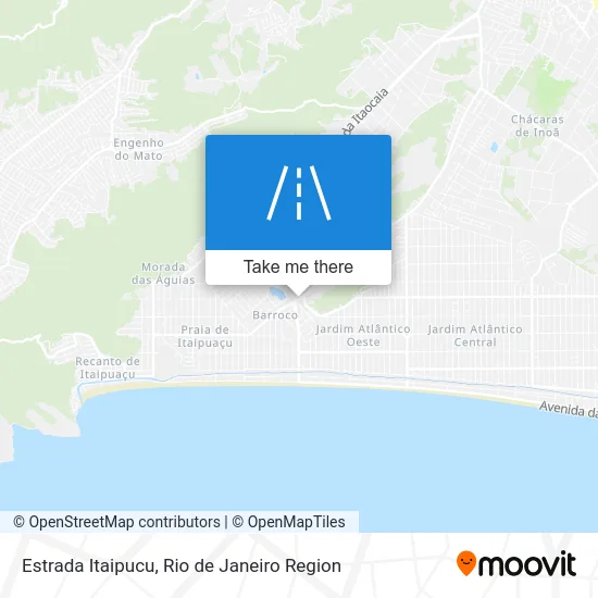 Estrada Itaipucu map