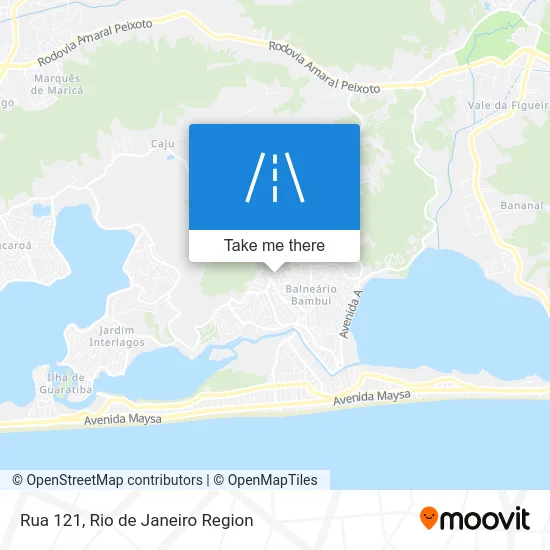 Rua 121 map