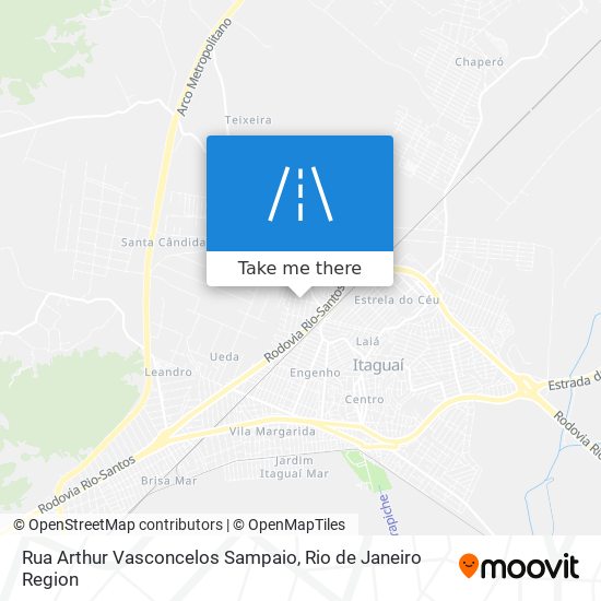 Mapa Rua Arthur Vasconcelos Sampaio