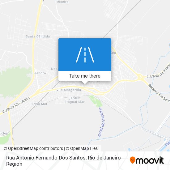 Mapa Rua Antonio Fernando Dos Santos