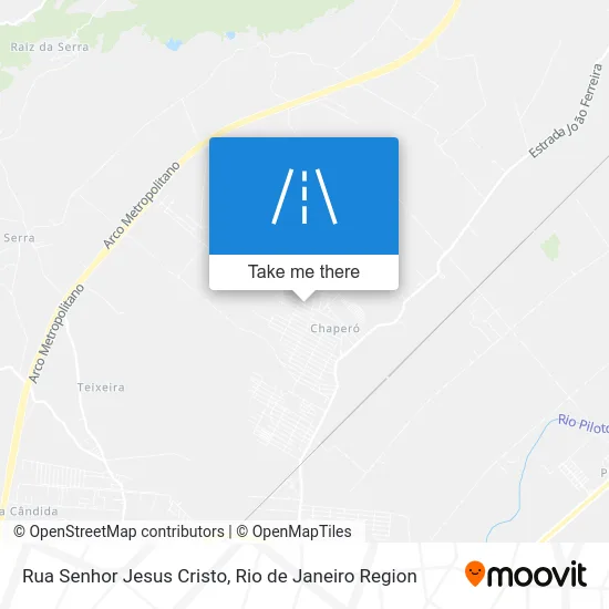 Rua Senhor Jesus Cristo map