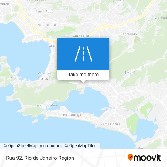 Rua 92 map