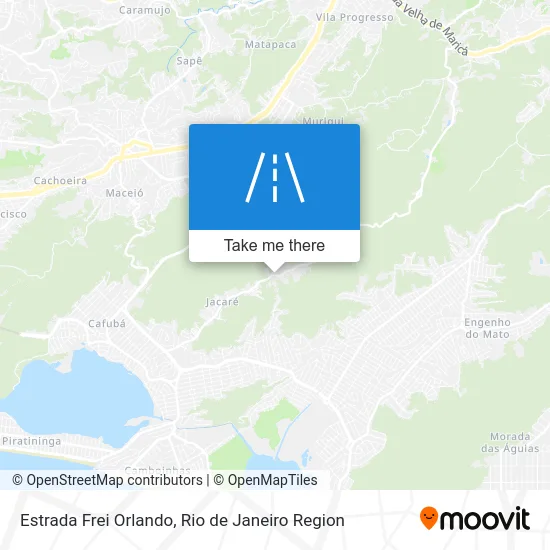 Estrada Frei Orlando map