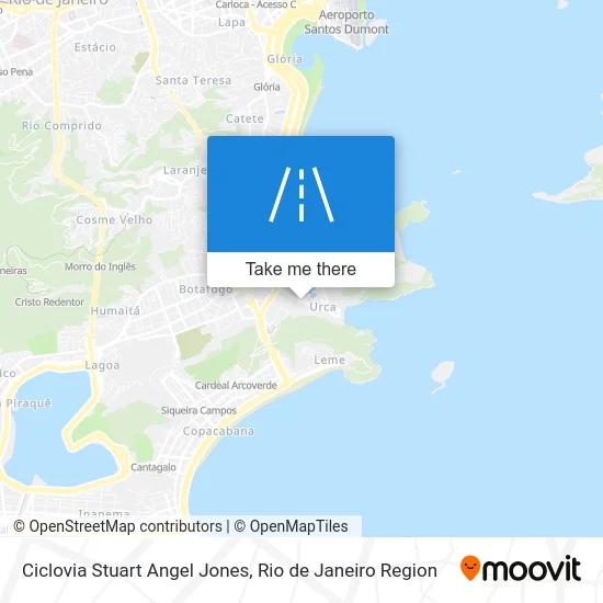 Ciclovia Stuart Angel Jones map