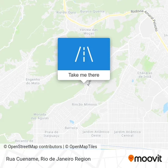 Rua Cuename map
