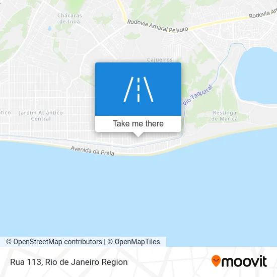Rua 113 map