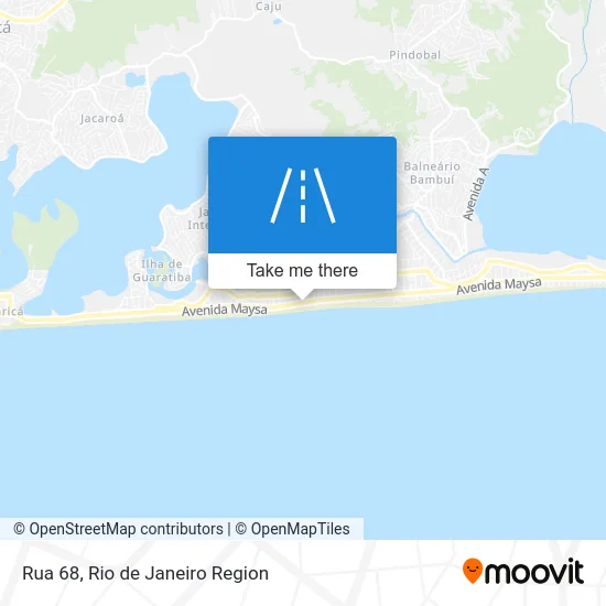 Rua 68 map