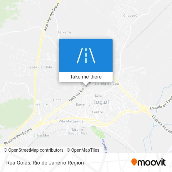 Rua Goias map