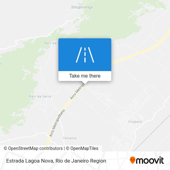 Estrada Lagoa Nova map