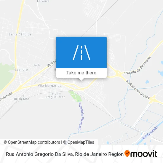 Rua Antonio Gregorio Da Silva map