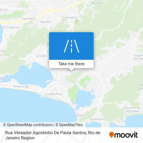 Rua Vereador Agostinho De Paula Santos map