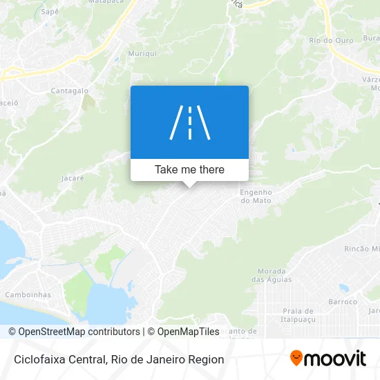 Ciclofaixa Central map