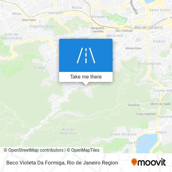 Beco Violeta Da Formiga map