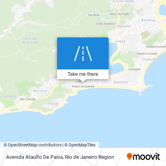 Mapa Avenida Ataulfo De Paiva