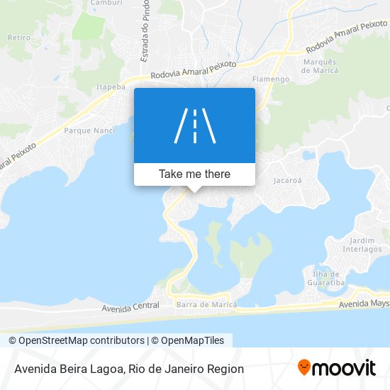 Mapa Avenida Beira Lagoa