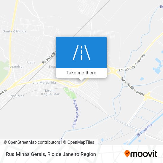 Rua Minas Gerais map