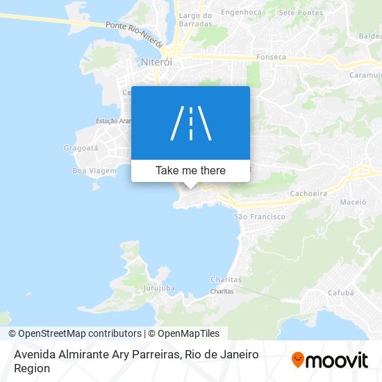 Mapa Avenida Almirante Ary Parreiras